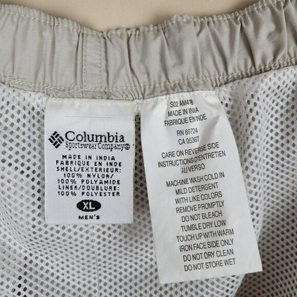 Columbia Whidbey II Water Trunk Shorts In Stone Off White Size XL - Picture 8 of 8